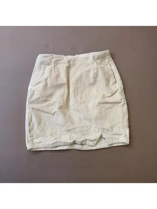 BP cream corduroy mini skirt