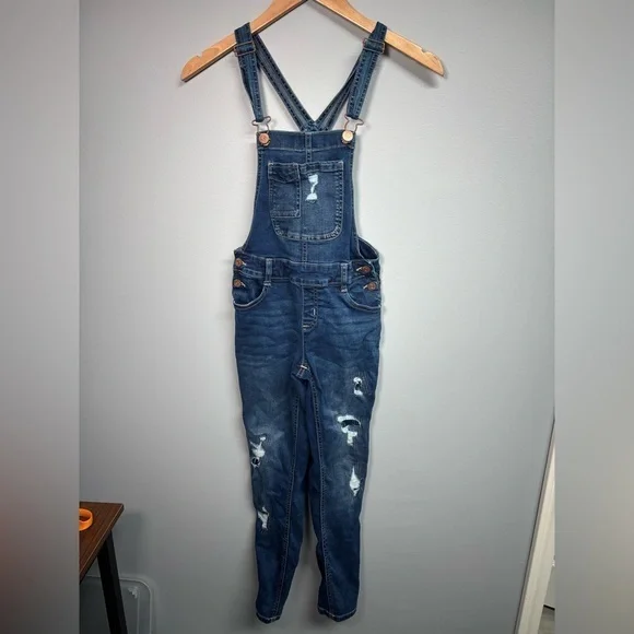 Justice Blue Denim Overalls for Kids