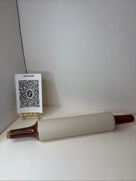 Vintage Stoneware Bisque Finish Water Filled Rolling Pin
