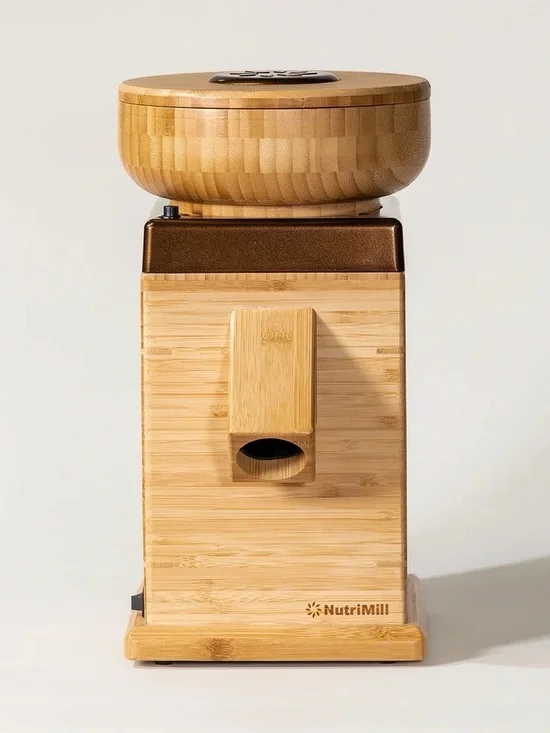 Bamboo Electric Grain Mill - Natural Bamboo - Harvest Grain Mill