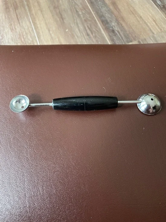 VTG Ecko Double Ended Melon Baller Black Handle