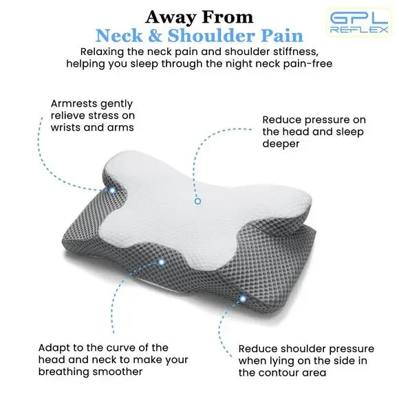 Pillows For Neck And Shoulder Pain: GPL REFLEX Cervical Pillow