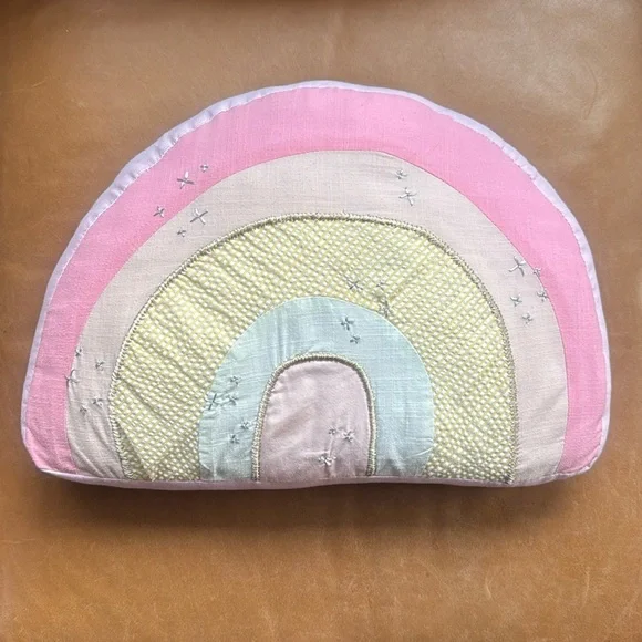 Pottery Barn Kids Retro Rainbow Decorative Pillow