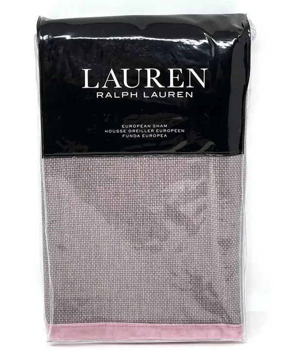 LAUREN Ralph Lauren CLAUDIA VELVET TRIM EURO Pillow SHAM Size 26 X 26