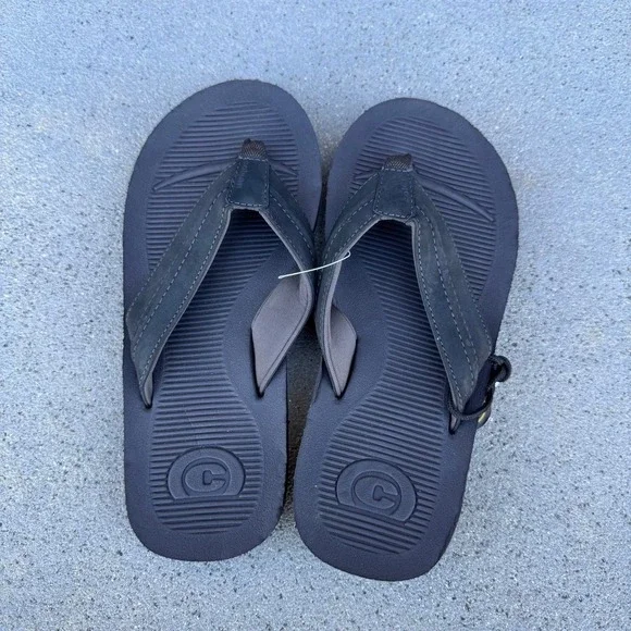 Cobian Ridgeline Mens Black Flip Flops Thong‎ Sandals RID20-001-08 Size 8 NEW