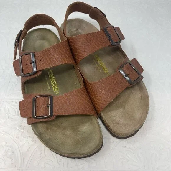 Birkenstock Brown Milano Slingback Sandals Size 43
