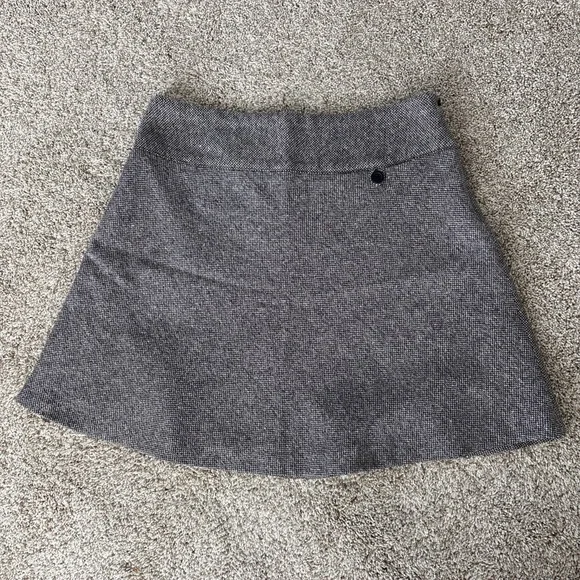 GAP Wool Blend Tweed Womens Size 2 Mini Skirt Black Pink Speckled‎ Y2K Vtg