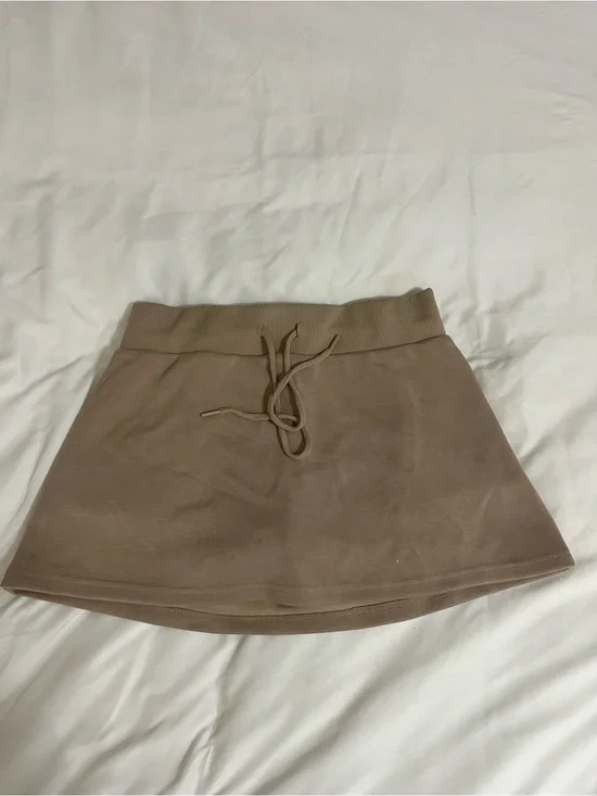 Love Tree Tan Sweat mini skirt