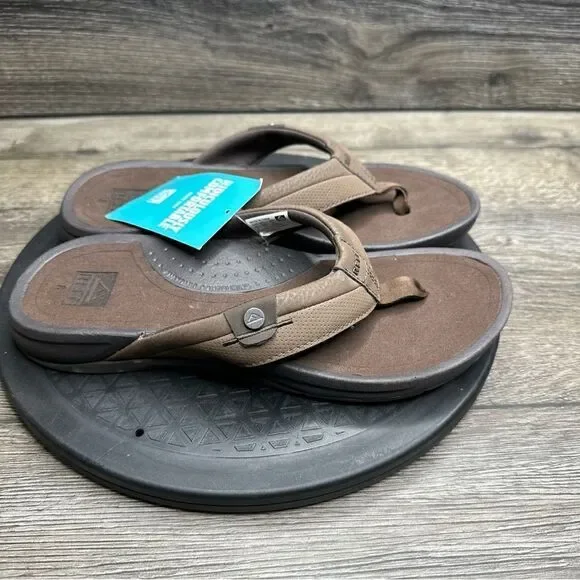 Reef Pacific Sandals Mens Tobacco Brown Size 8