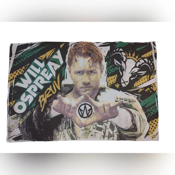 New-AEW Will Osprey Pillowcase and Bruv Patch