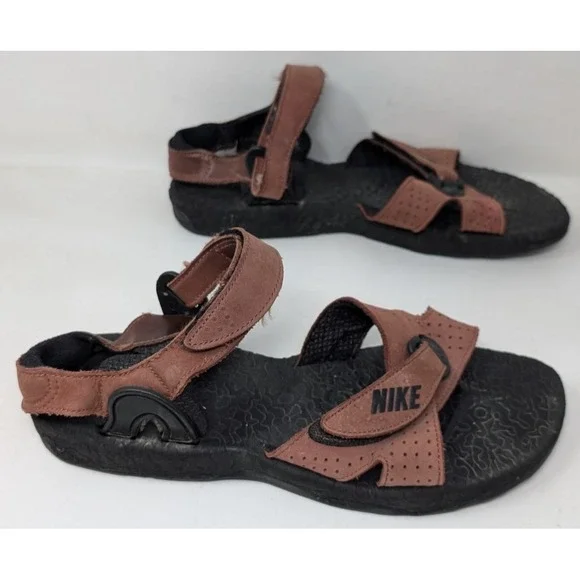 Vintage Nike ACG Air Deschutz Ankle Strap‎ Sandals Men's Size 11 M Brown