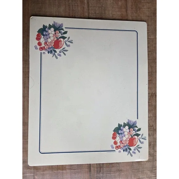 Vintage 14x17 Hallmark Stove And Counter Mat Fruit Design‎ 1990 Series