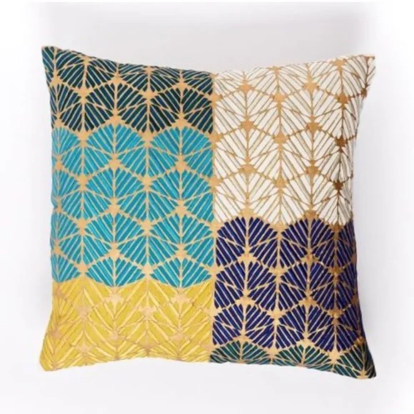 NWOT Set of‎ TWO Colorful Geometric Patterned Pillowcases