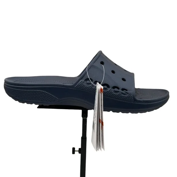 Crocs Baya‎ Men's Slide Sandals Size 10 Navy Blue Lightweight Water Friendly