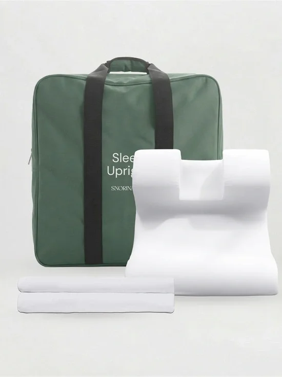 The Snorinator® Pillow, Travel Bag and Two Pillowcases