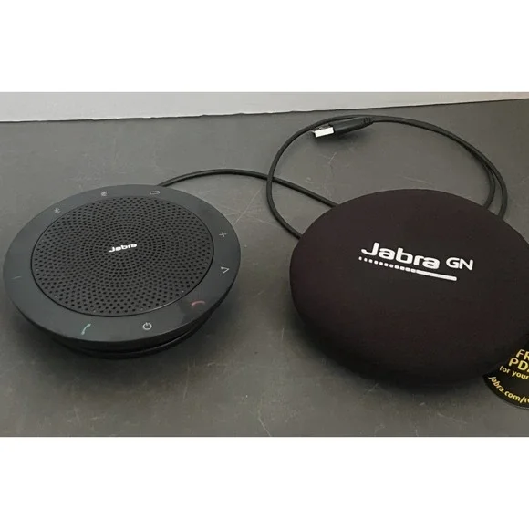 Jabra GN Speak 510 Bluetooth Speakerphone Black W/Case Tested