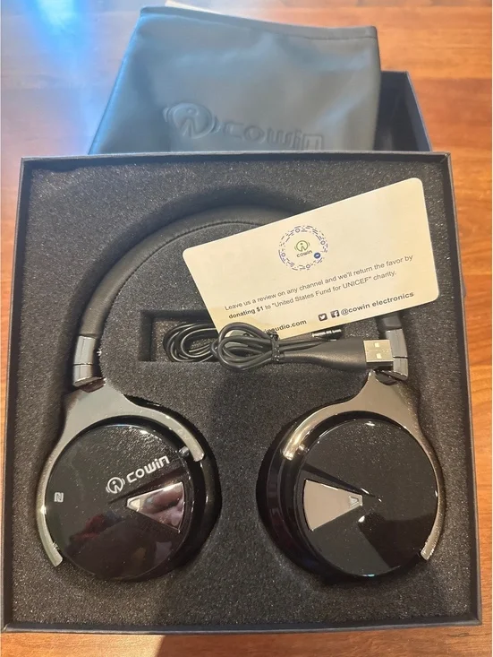 Cowin E7 Bluetooth Wireless Active Noise Cancelling Headphones