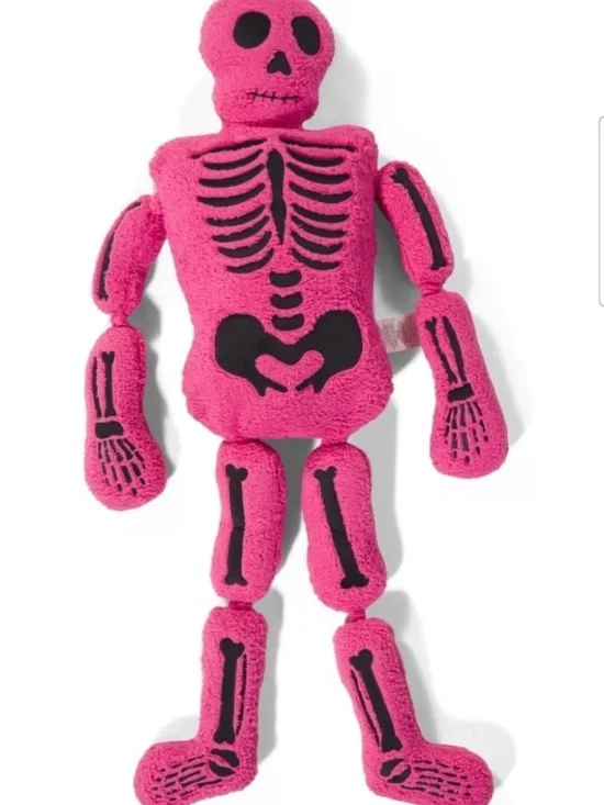 Isaac Mizrahi Hot Pink Skeleton Pillow NWOT