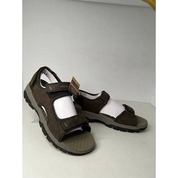 New Skechers Mens Relaxed Fit Tresmen Garo Chocolate Sz‎ 12