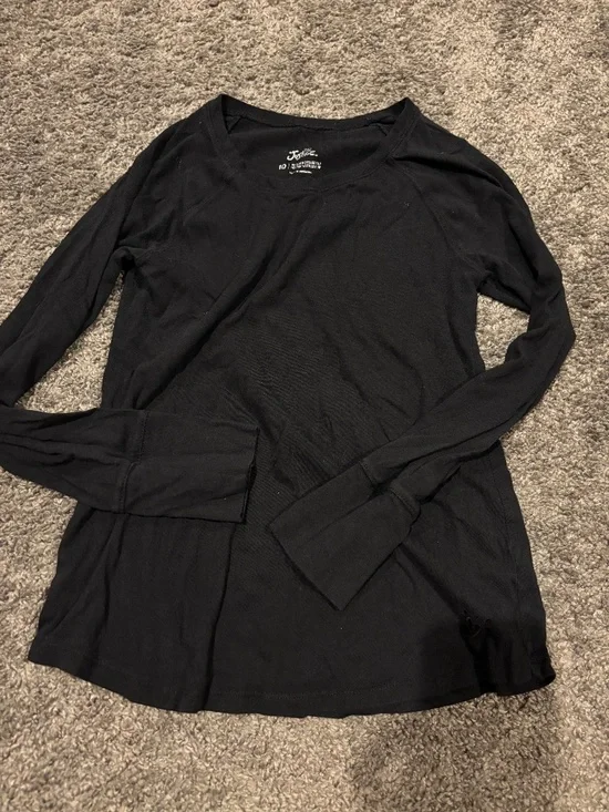 Justice basic black long sleeve