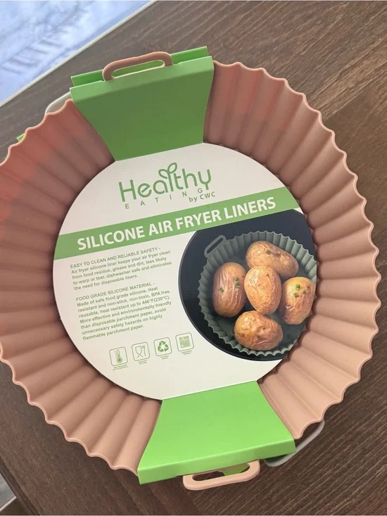 Two Healthy Eating Silicone Air Fryer Liners