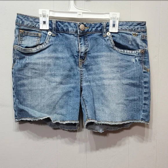 Justice‎ Jeans Shorts Size 16 1/2 Denim Girls Blue Casual C207