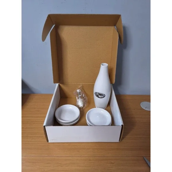 Lifestyle Home Darien Ceramic 5 Piece Olive Oil Dipping Set NIB