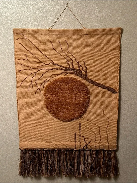 Mid-Century Modern Don Freedman Fiber Art Tapestry Wall Hanging 30”x44”