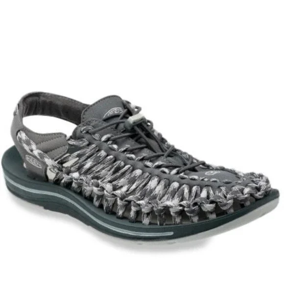 Keen UNEEK Men's Two-Cord Water Sandal in Magnet/Vapor Gray 8.5