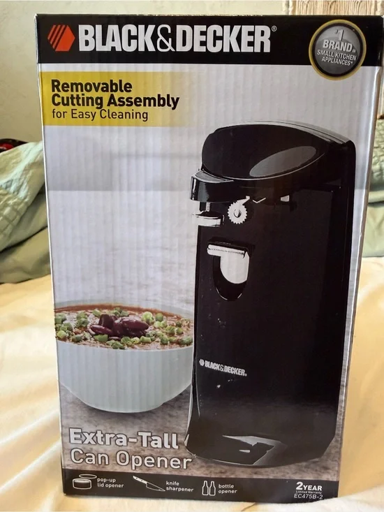 Black & Decker Black Extra-Tall Electric Can Opener