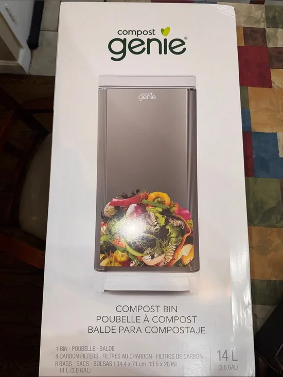 Indoor Compost Bin — Gray