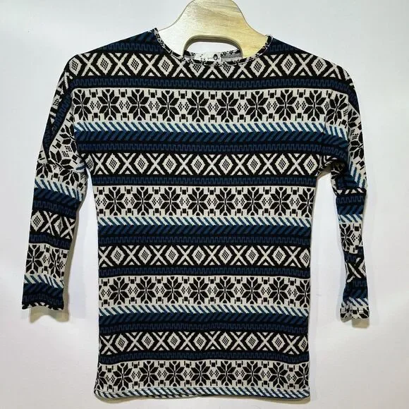 Gorilla Cat‎ Women's M Fair Aisle Dolman Sleeve Sweater USA Tunic Lightweight