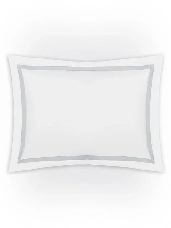 Matouk KING SHAM 21x36 Lowell Silver 600 Thread Percale 100% Egyptian Cotton