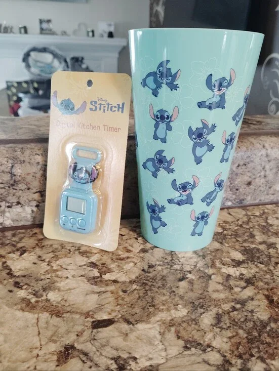 Stitch Kitchen Set Timer And Cup