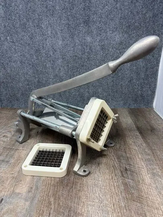 Commercial Grade Heavy-Duty Manual French Fry Cutter w/ Interchangeable Blocks