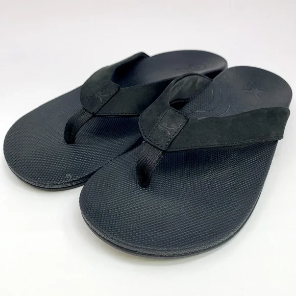 Kuru Kala 2 Mens Size 12 Black Beach Walking Outdoor Flip Flop Thong Sandals