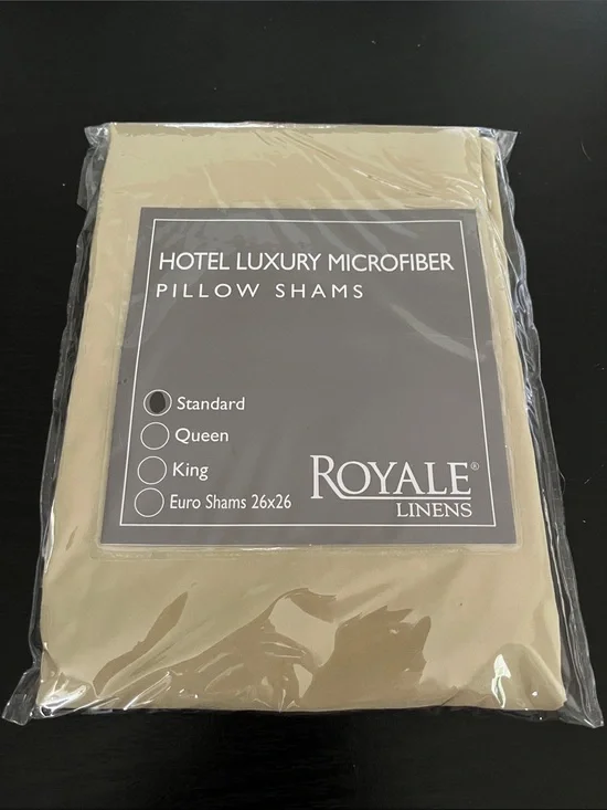 Hotel Luxury Microfiber Pillow Sham - 2 Standard