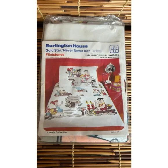 Flintstones Burlington House NOS Standard Pillowcase