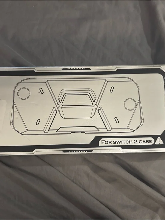 Protective Black Case for Switch 2 - Compatible Gaming Console