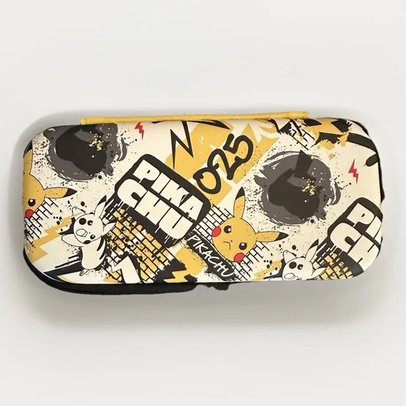 Nintendo Switch Lite Pokemon Pikachu Graffiti‎ Stealth Case PowerA EUC