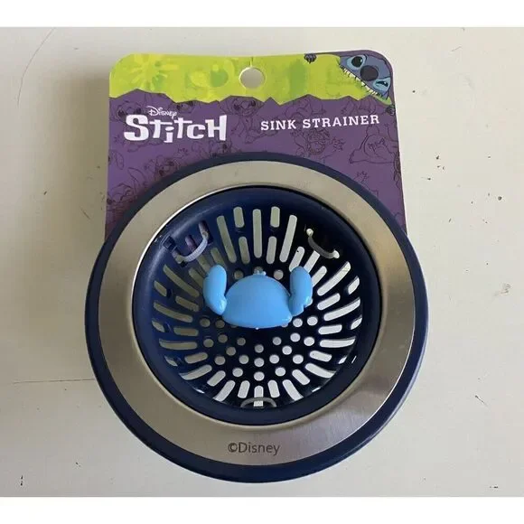 Disney Lilo And Stitch KITCHEN‎ SINK STRAINER Standard Size Drain Blue  NEW