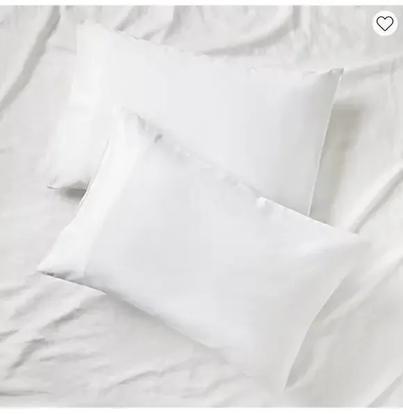 NEW! Shuteye Supply Frost Smart Temp Percale Pillowcase Set Standard/Queen White