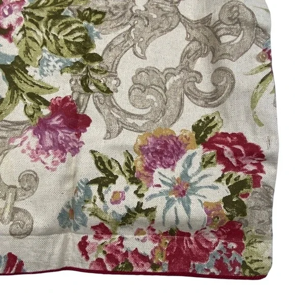 Standard Pillow Shams Set of 2 Rose‎ Tree Bristol Bedding 29 X 22 Rose Scroll