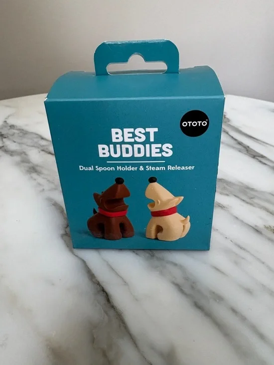 NEW Best Buddies Dog Dual Spoon Holder & Steam Releaser