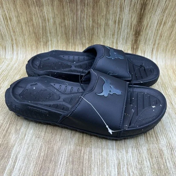 Under Armour Project Rock 3 Slide Men's Size 7 Black Brahma Bull Sandals 3026034