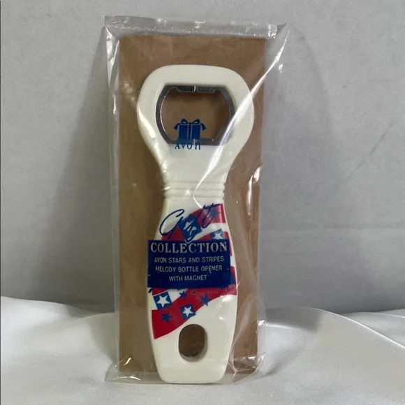 Vintage Avon Stars and Stripes Bottle Opener with Magnet‎ Patriotic USA 4th July