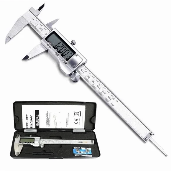 LOUISWARE Digital‎ Vernier Caliper, Stainless Steel 150mm/0-6 inch