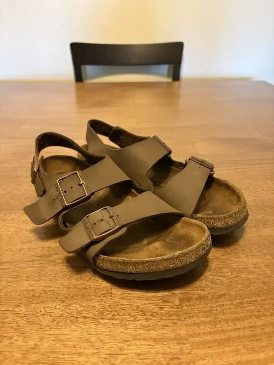 Birkenstock Milano Birkibuc Mocha Men's Sandals Size EU 43 US 10-10.5