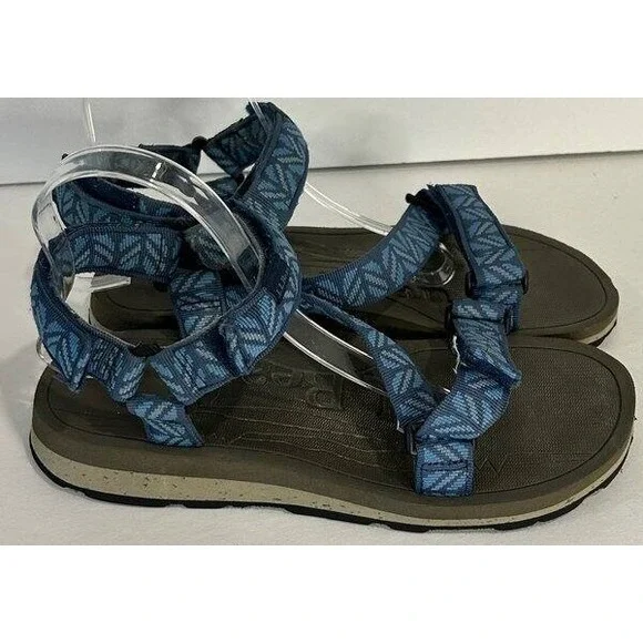 L.L. Bean 4 Point Strap Hiking Sandals Mens Blue 508563 Size 9