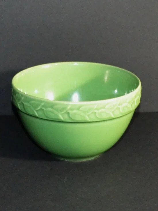 Riveria Van Beerd Home Again Stoneware Mixing Bowl Green Kitchen Cooking